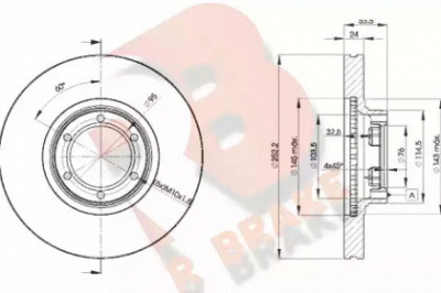R BRAKE 78rbd21367 -  Тормозной диск